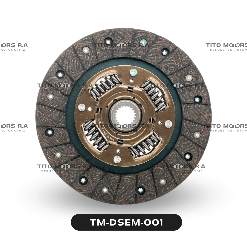 Disco de Embrague de Toyota 4AF / 5AF / 4AG / 1S  (Dia. Ext.: 210 mm; Dientes: 21) – TM-DSEM-001