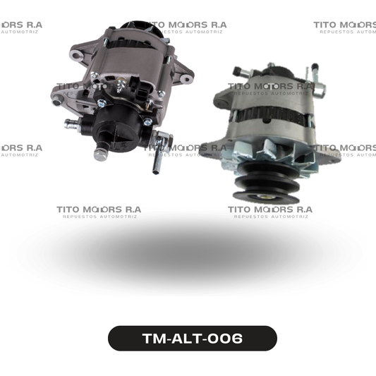 Alternador Nissan TD27 / SD23 / LD20 - Nissan Terrano Diesel (12 V; 70 AMP; Doble Polea) – TM-ALT-006