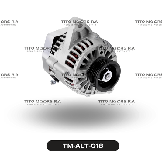 Alternador Toyota 4A / 5A / 7A - Toyota Corolla / Turing / Spacio (12 V; 70 AMP; 3 Pines; Base abierta) – TM-ALT-018