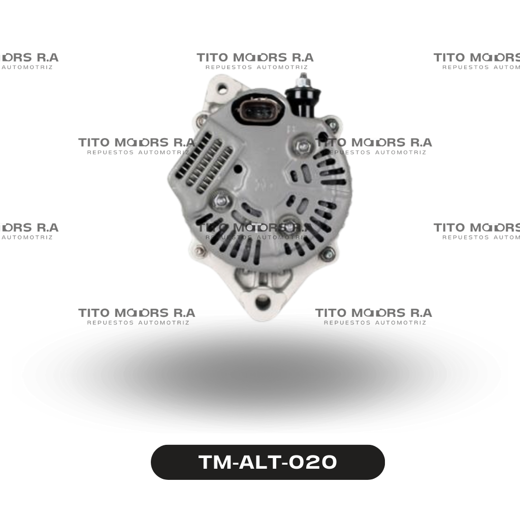 Alternador Toyota  2E / 3E / 4E / 5E - Toyota Tercel / Starlet / Paseo (12 V; 65 AMP; Enchufe Ovalado(3 Pines)) – TM-ALT-020