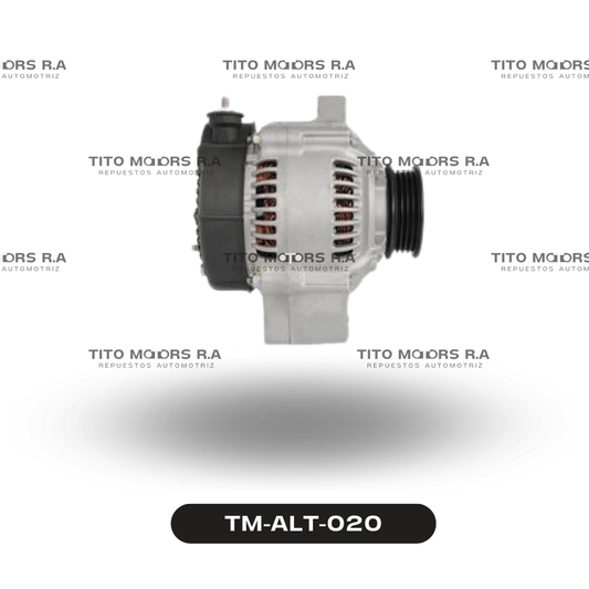 Alternador Toyota  2E / 3E / 4E / 5E - Toyota Tercel / Starlet / Paseo (12 V; 65 AMP; Enchufe Ovalado(3 Pines)) – TM-ALT-020