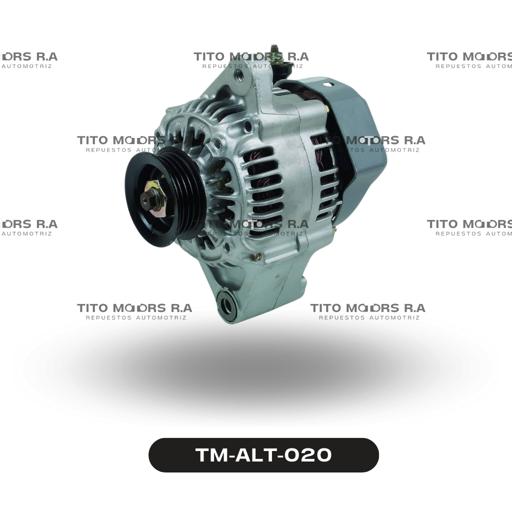 Alternador Toyota  2E / 3E / 4E / 5E - Toyota Tercel / Starlet / Paseo (12 V; 65 AMP; Enchufe Ovalado(3 Pines)) – TM-ALT-020