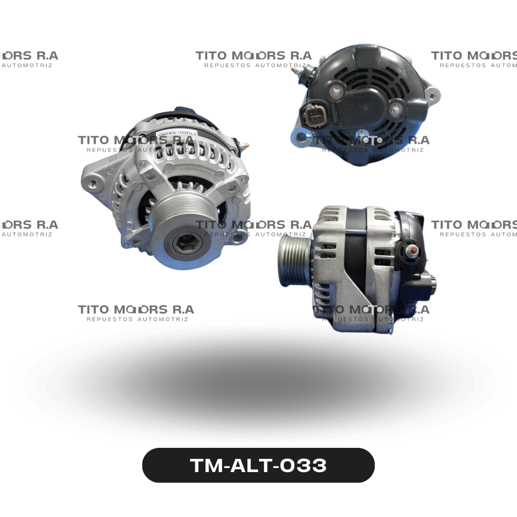 Alternador Toyota VIGO 1KD / 2KD FV - Toyota Hilux (12 V; 110 AMP) – TM-ALT-033