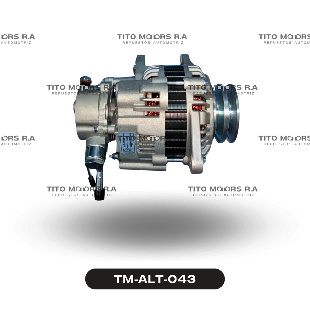 Alternador Mitsubishi L200 4D56 - Mitsubishi Montero (12 V; 110 AMP; Polea de 2 Canales) – TM-ALT-043