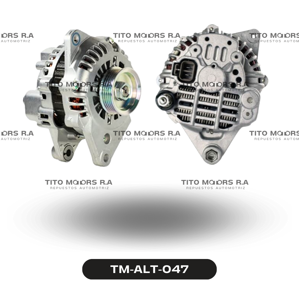 Alternador Mitsubishi V6 / 6G72 / 6G74 - Mitsubishi Nativa / Pajero / Montero  (12 V; 90 AMP;  2 Pines) – TM-ALT-047