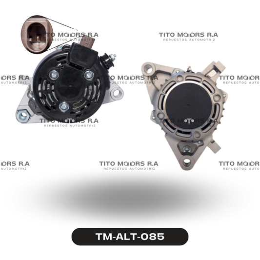 Alternador Toyota 1GD / 2GD - Toyota Hilux (12 V; 80 AMP; 1 Pines; 7PK; Modelo 2016-2019) – TM-ALT-085